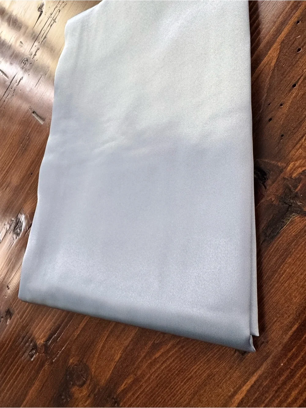 Silky Light Blue Satin Pillowcase - Luxury Home Bedding